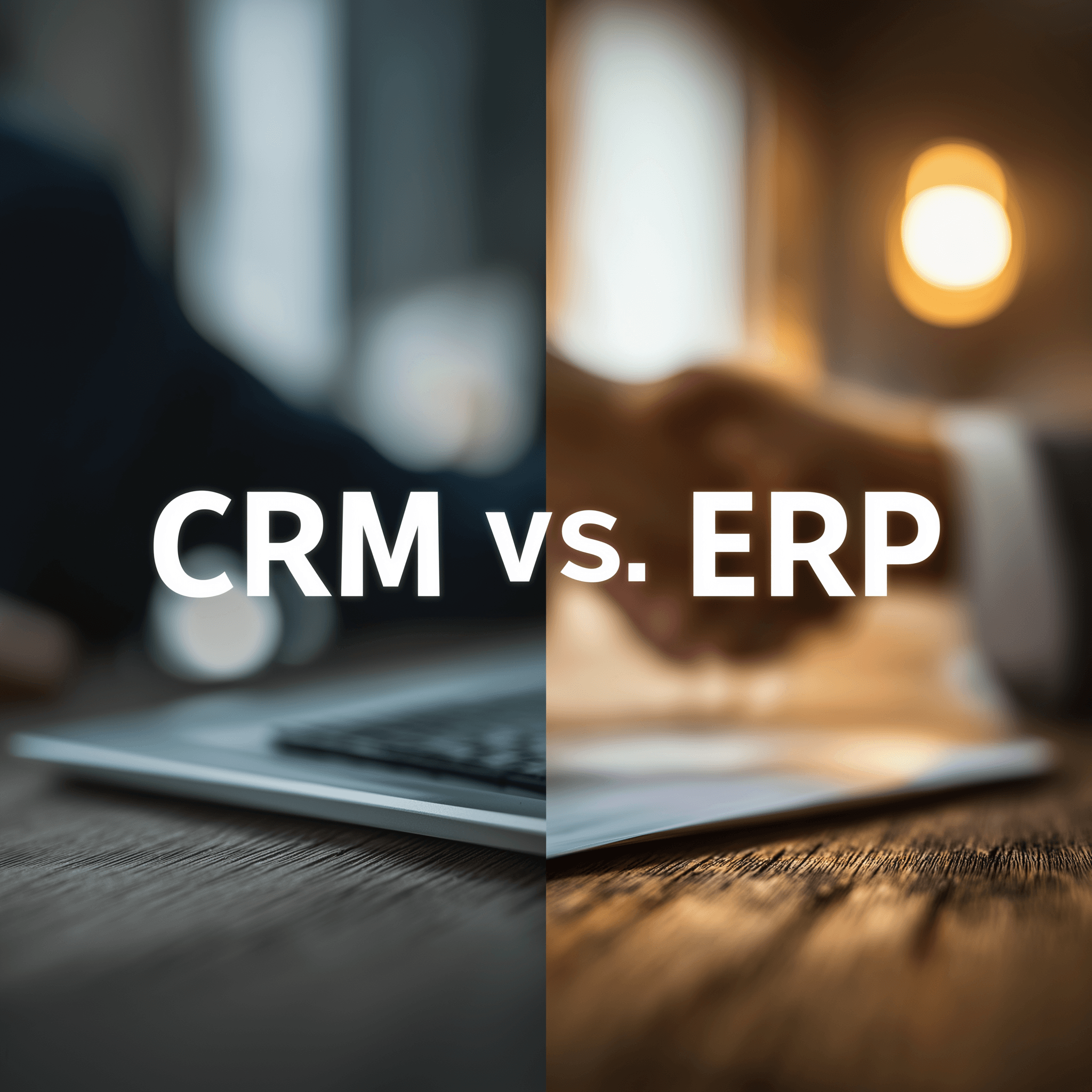 Two different background which determines the ERP vs CRM